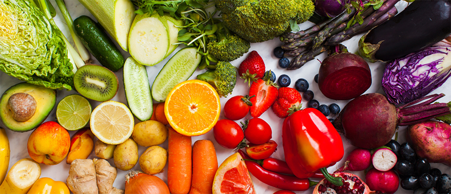 Assortment of fresh produce