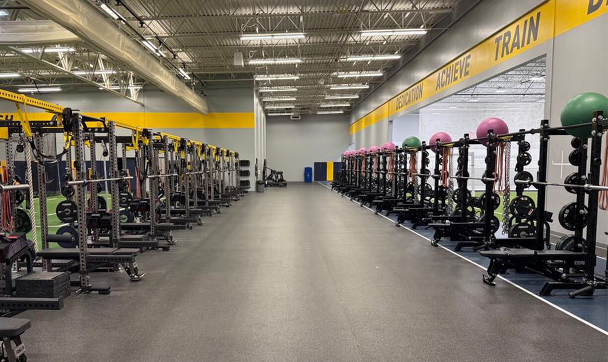 State-of-the-art cardio and strength training equipment in the Bismarck Power Center