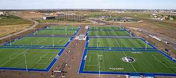 drone image of sanford crossing